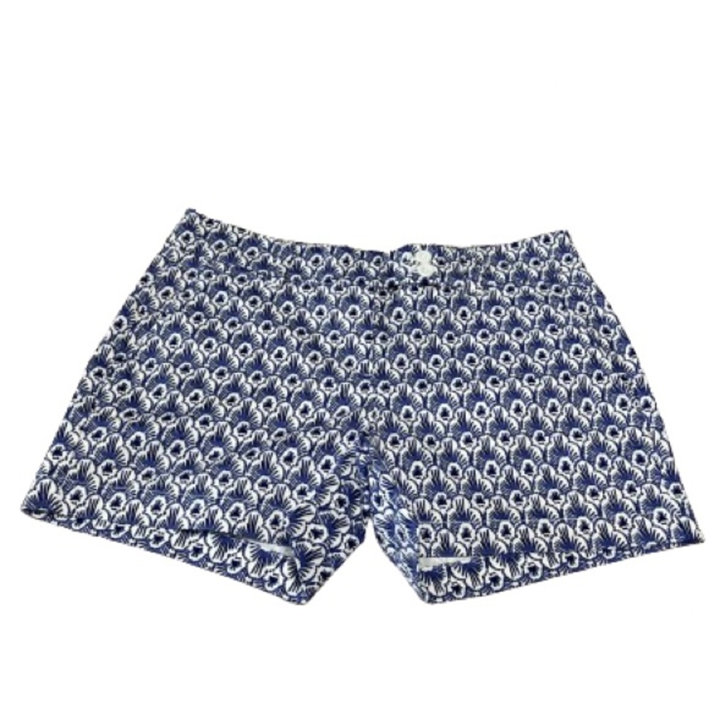 Vineyard Vines Blue and White Feather Print Shorts Size 2